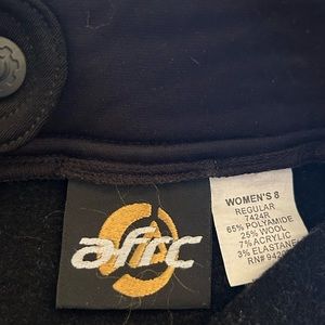 AFRC black stirrup ski pants